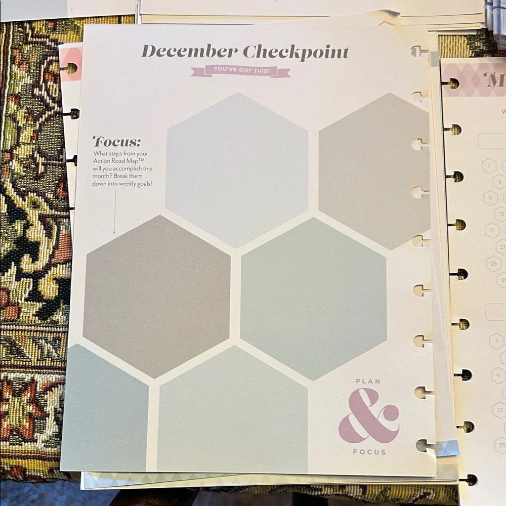 Discbound 7x9 Mega Planner Bundle set of Planner Inserts